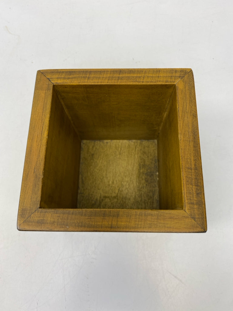 Brown Words Wood Box