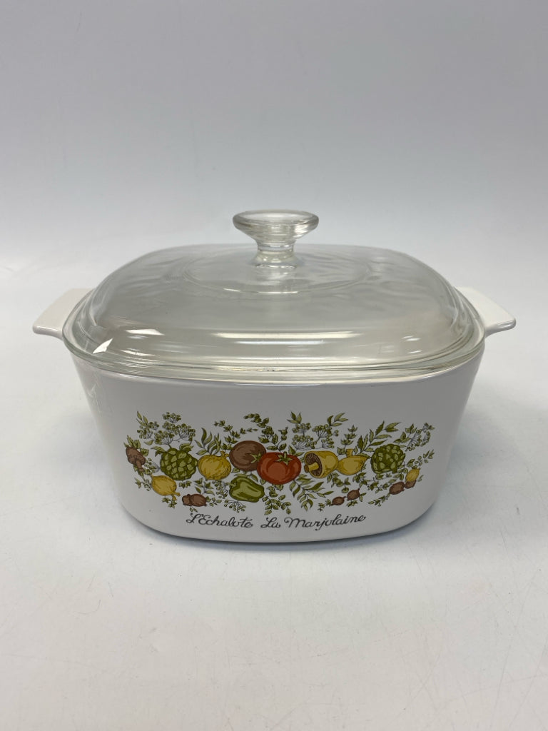 Corningware White Vegetables Bakeware