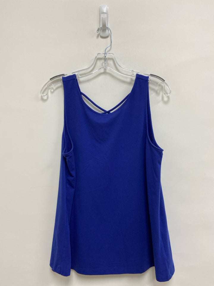 LILLY PULITZER Size M Dark Periwinkle Sleeveless Ladies Top