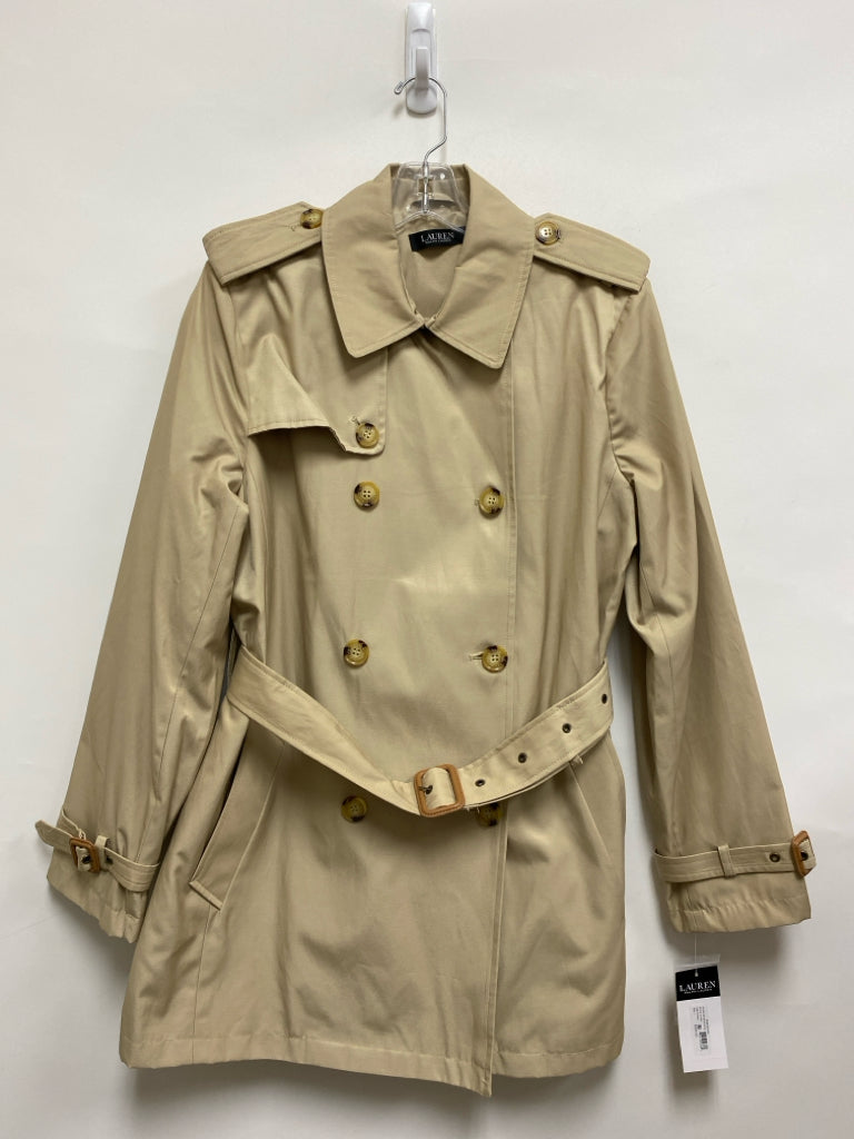 NWT Lauren Ralph Lauren Size L Khaki Double-Breasted Ladies Jacket