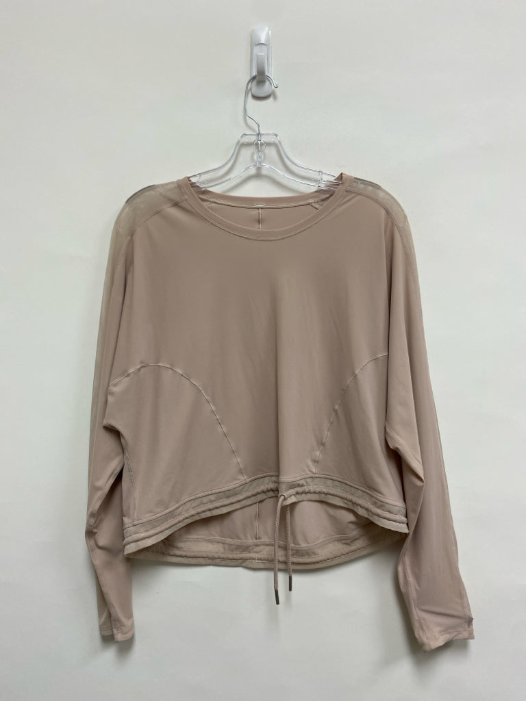 Lululemon Size L Beige Long Sleeve Athletic Top