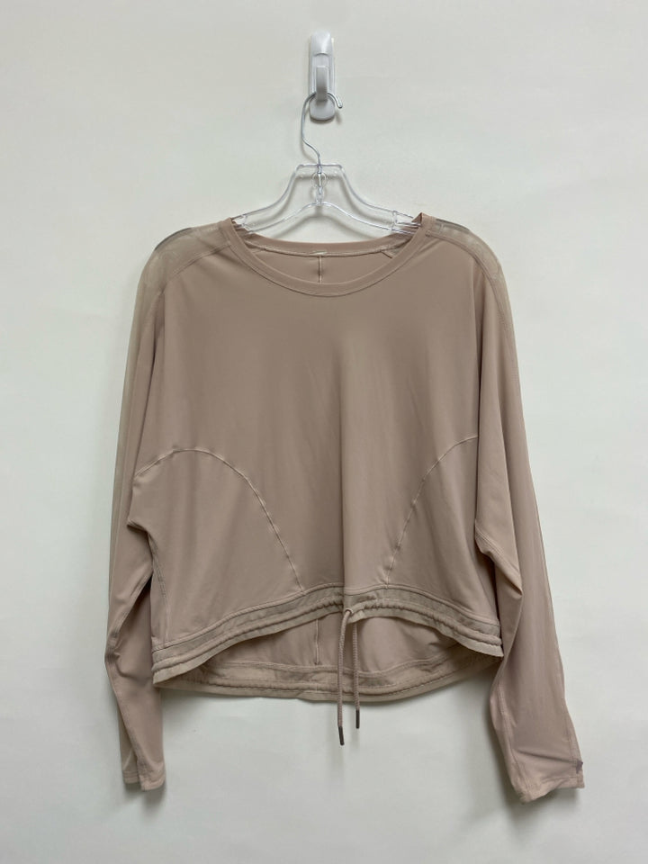 Lululemon Size L Beige Long Sleeve Athletic Top