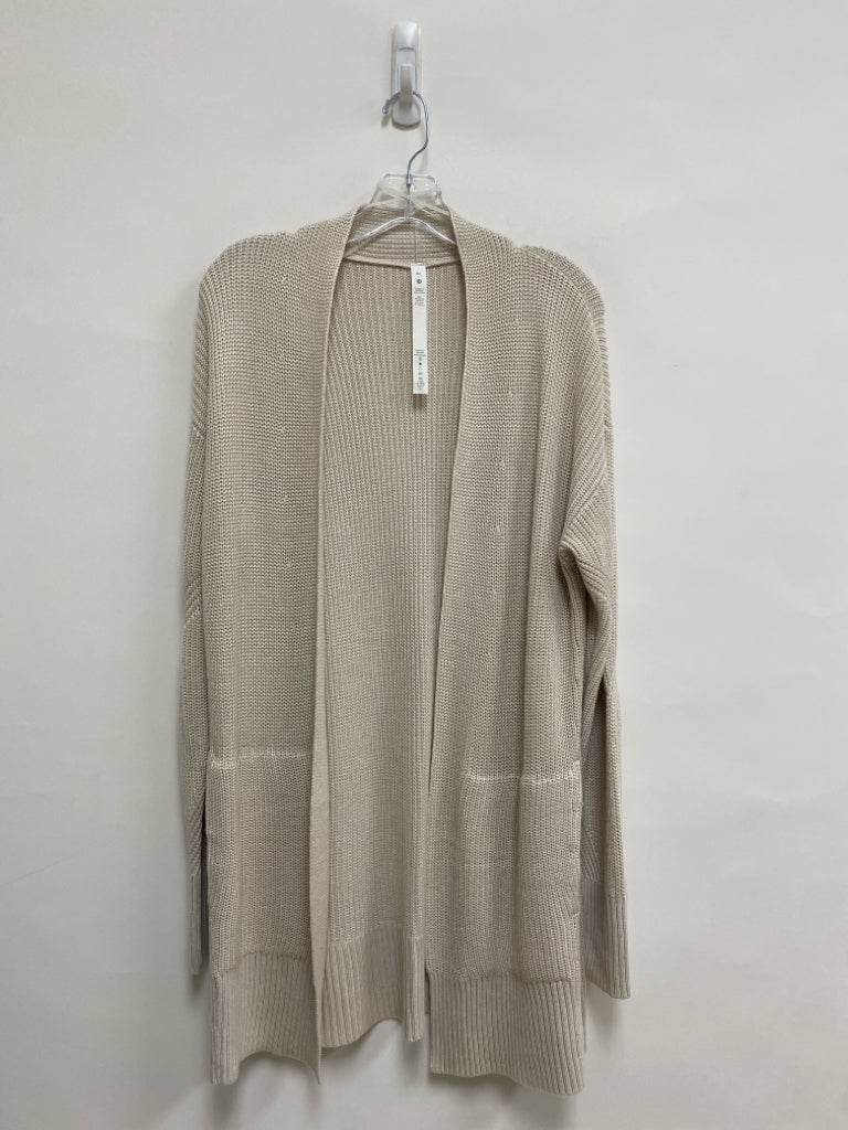 Lululemon Size M Beige Cardigan Ladies Sweater
