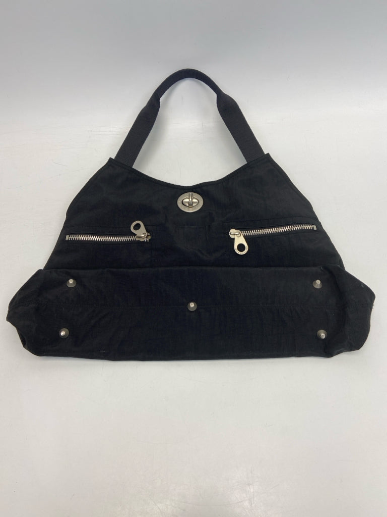 Baggallini Black Silver Accent(s) Nylon Tote Bag