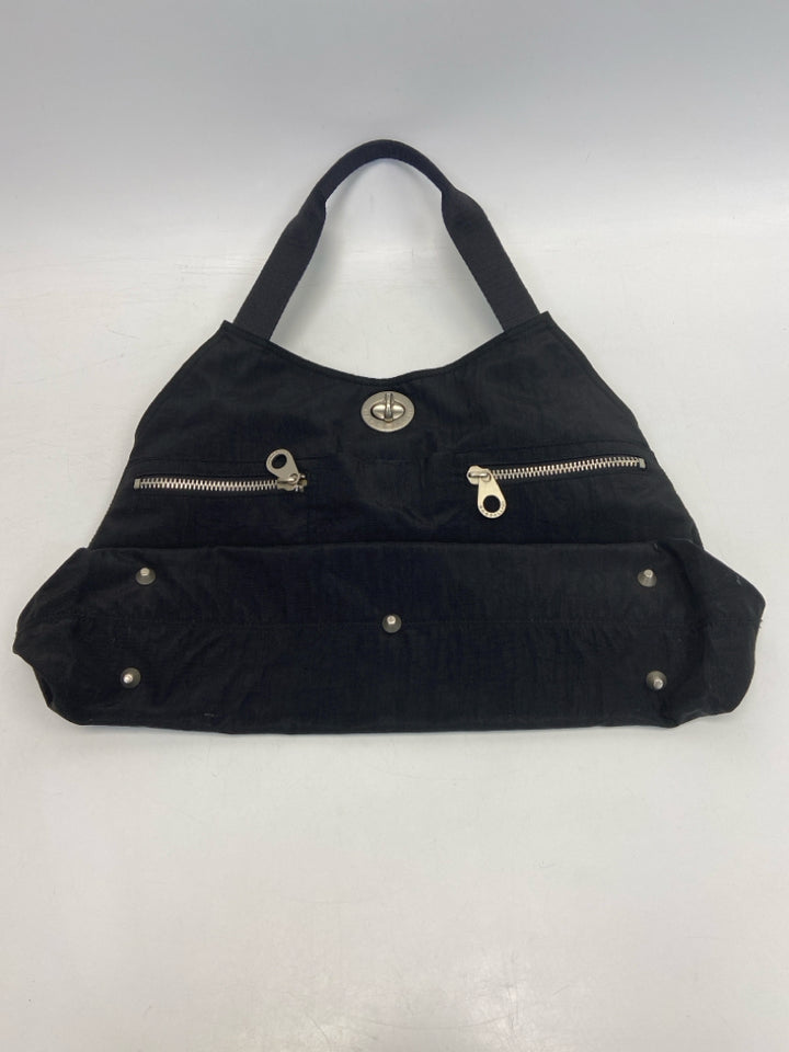 Baggallini Black Silver Accent(s) Nylon Tote Bag