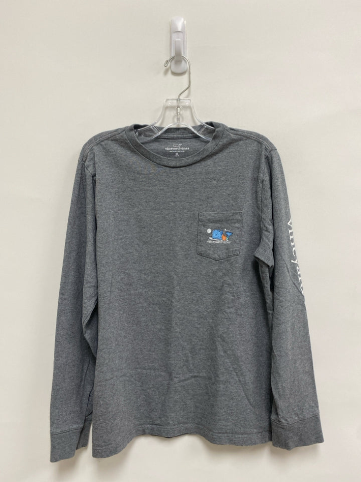 Vineyard Vines SIZE 12/14 Dark Gray Halloween Long Sleeve Tee Boy&