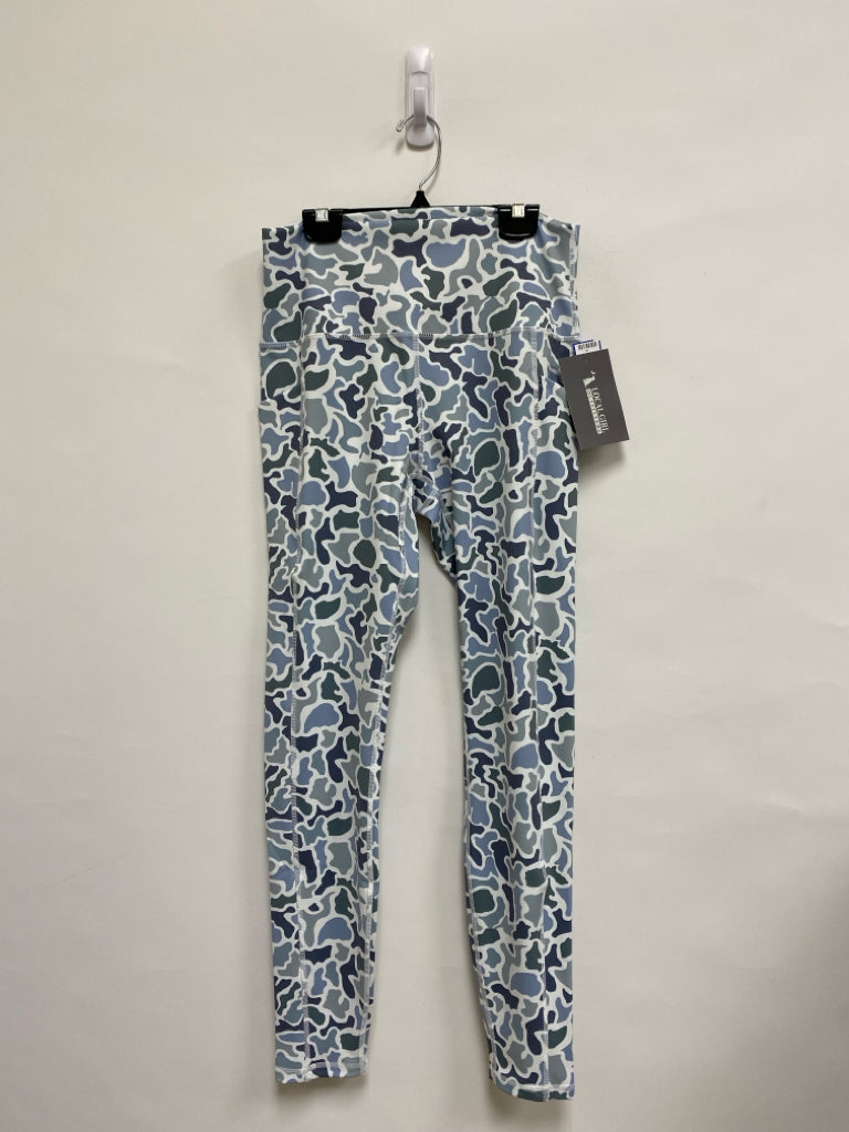NWT Size L Mint Green Seafoam Mosaic Athletic Leggings