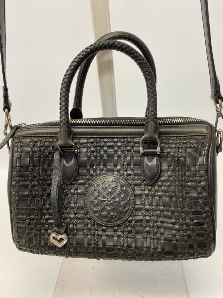 Brighton Black Woven Handbag