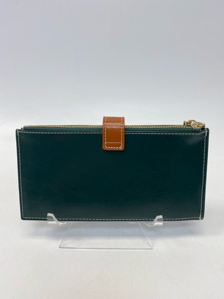 Dark Green Brown Wallet