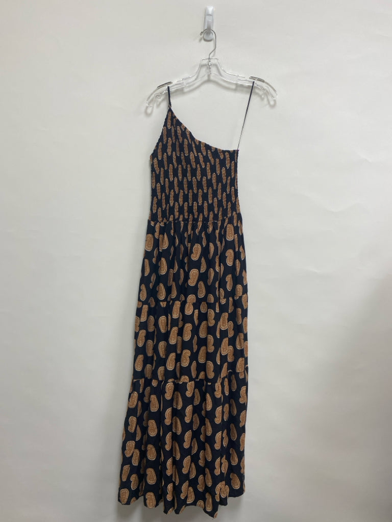 NWT Moon River Size S Black Rust Paisley Maxi Ladies Dress