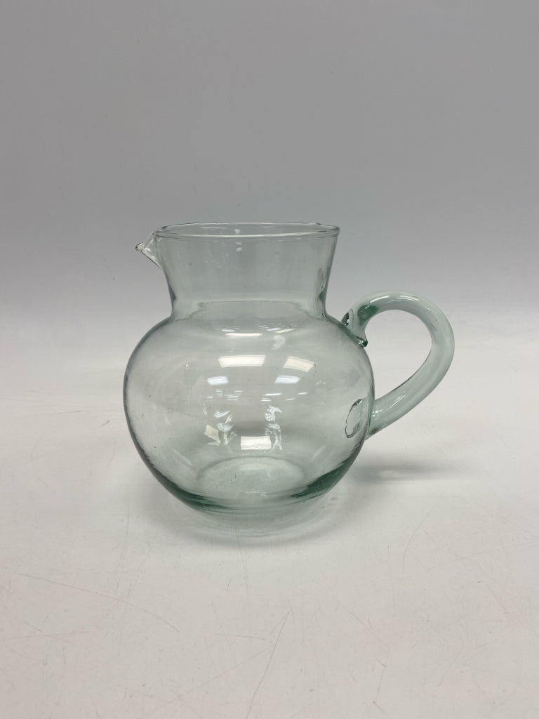 Green Glass Pitcher
