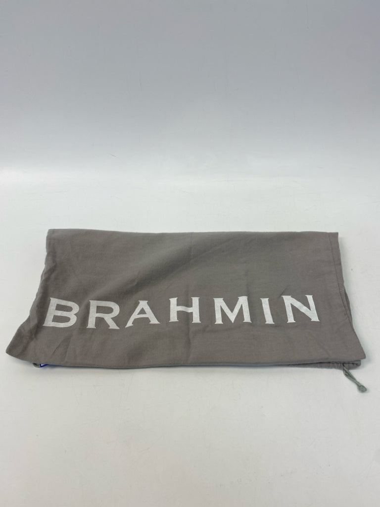 Brahmin Emily Brown Embossed Leather Handbag