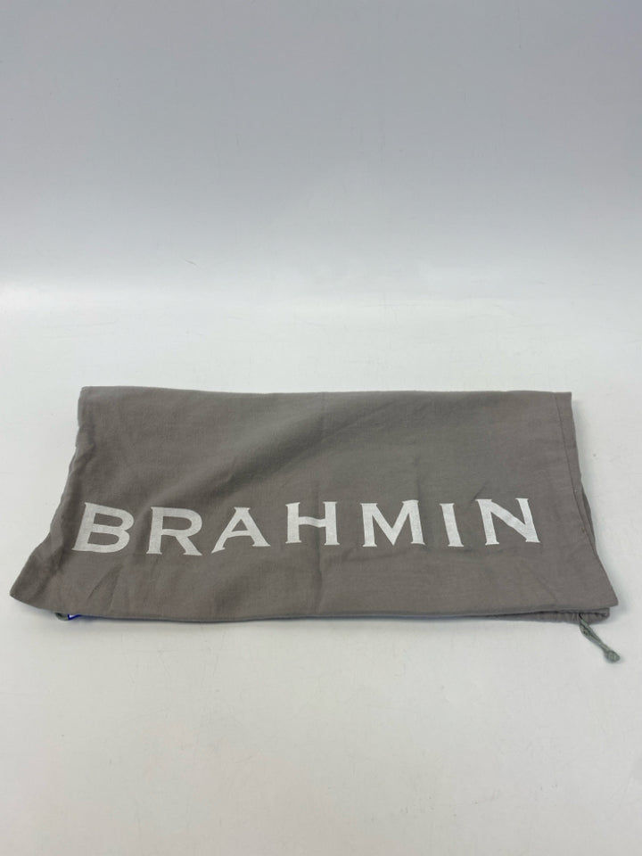 Brahmin Emily Brown Embossed Leather Handbag