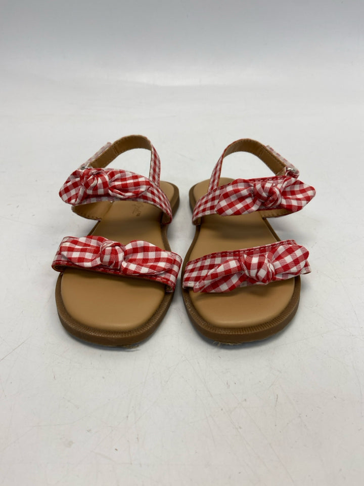 Cat &amp; Jack SIZE 9 Red White Checkered Girl&