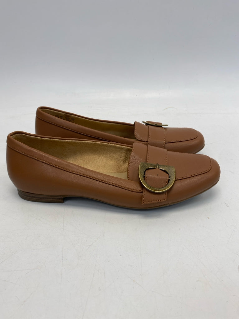 Naturalizer US Shoe Size 7.5 Brown Buckle(s) Flats