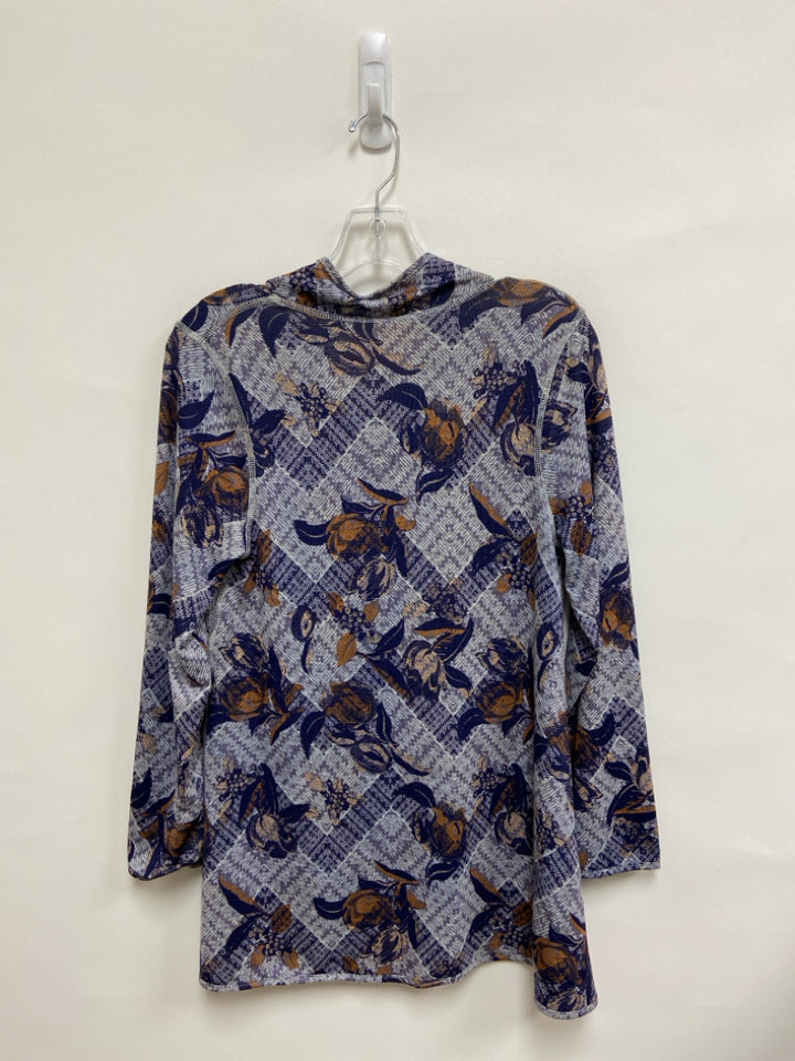 NWT Size S Navy Brown/Gray Cardigan Ladies Jacket