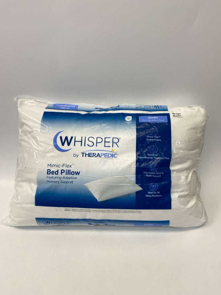 NEW/PKG White Pillow