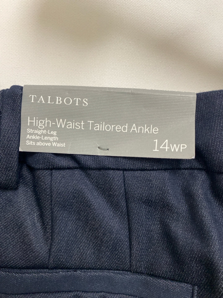 NWT Talbots  SIZE  14WP Dark Blue Plus Size Pants