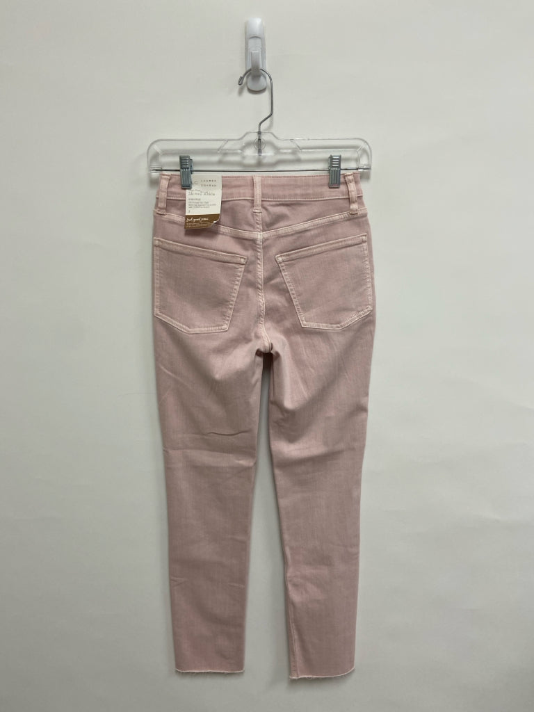 NWT Lauren Conrad Size 2 Pale Pink Ladies Jeans