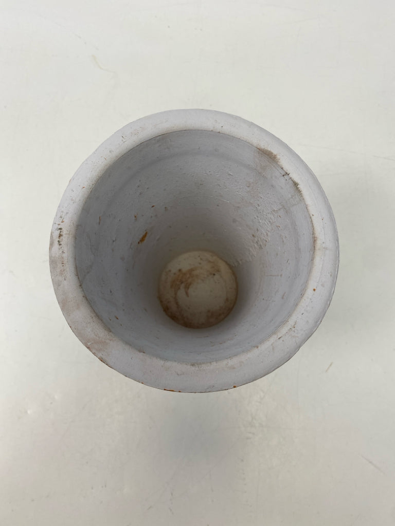 Pale Gray Brown Distressed Vase