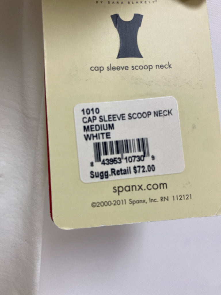 NWT Spanx Size M White Ladies Top