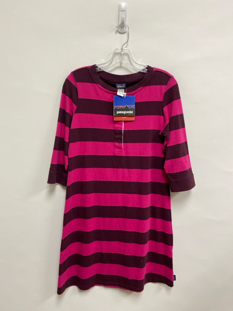 NWT Patagonia Size M Pink Purple Striped Ladies Dress