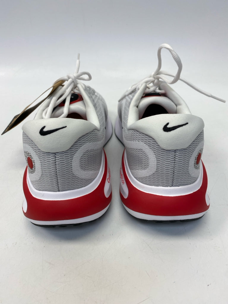 NWT Nike Size 13 White Gray Lace-Up Men&