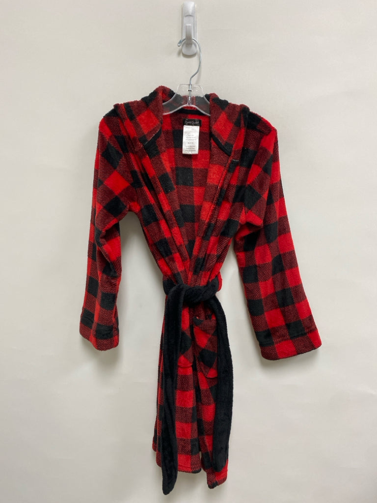 Cuddl duds SIZE 8/10 Red/Black Checkered Boy&