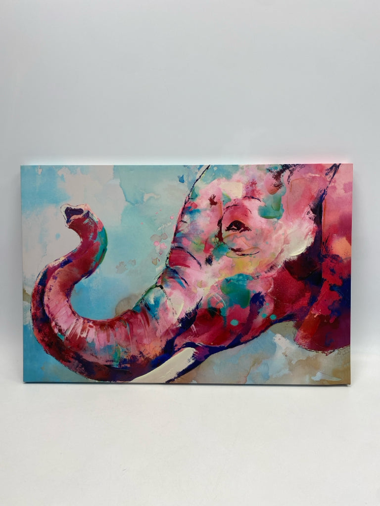 Pink Multi Color Kids Canvas Art