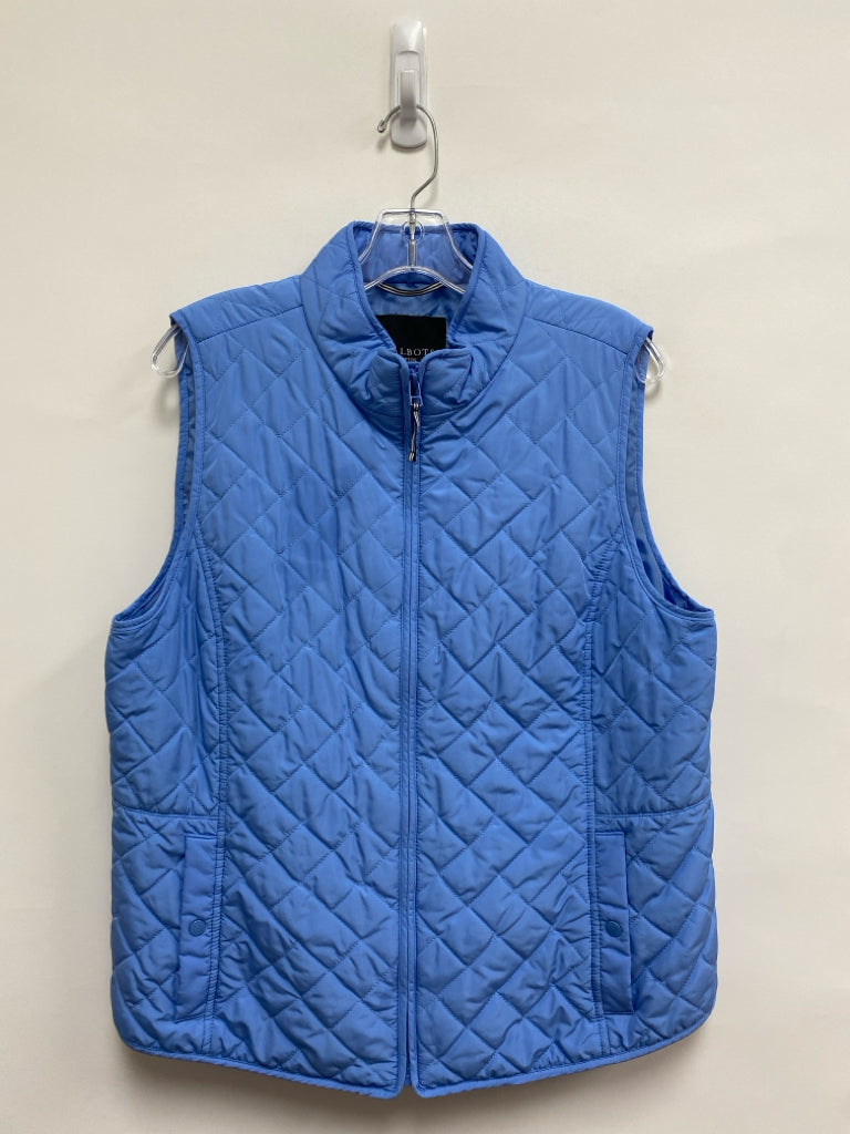 Talbots Size XLP Blue Diamond Print Petite Vest