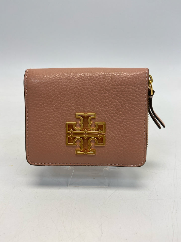 Tory Burch Blush Gold Logo Wallet