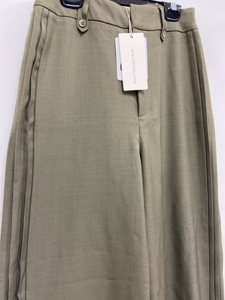 NWT Size XS Dark Olive Wide Leg Ladies Pants