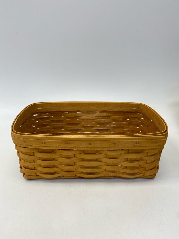Longaberger Brown Woven Wood Basket