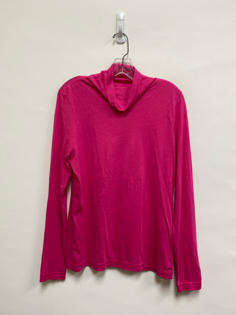 Vineyard Vines Size M Hot Pink Turtleneck Ladies Top