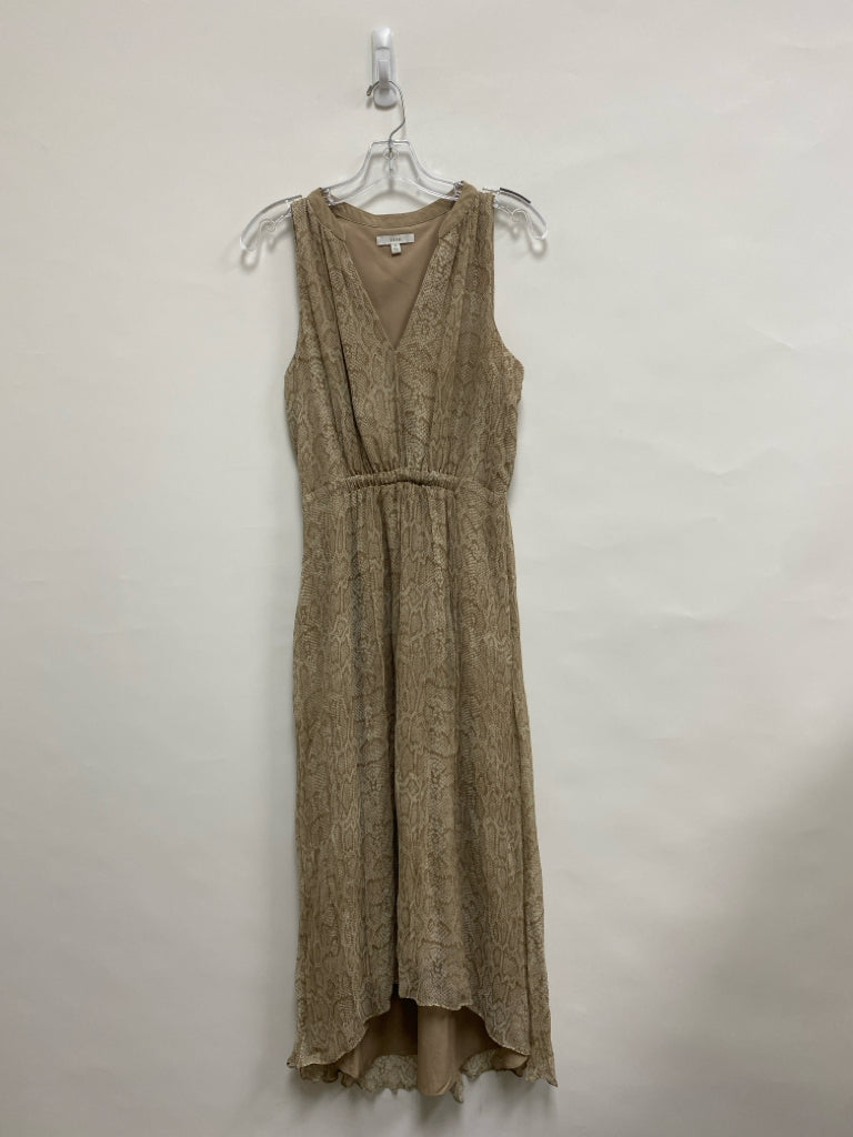 Joie Size M Tan Snake Print Sleeveless Ladies Dress