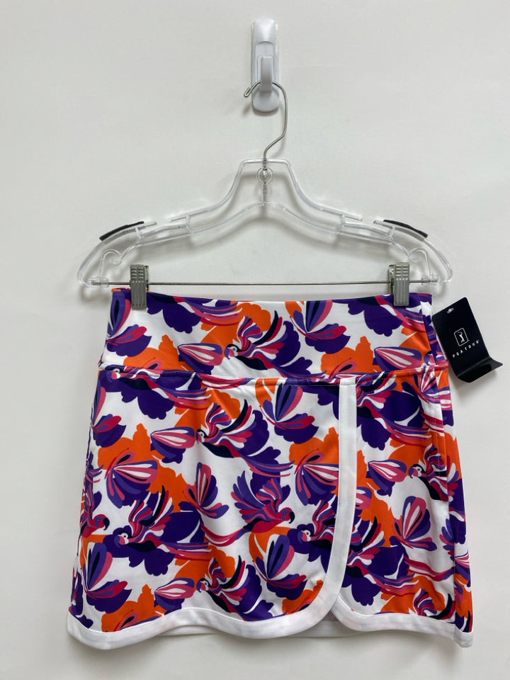 NWT PGA TOUR Size S White/Pink Purple/Orange Birds Sleeveless Athletic 2pc