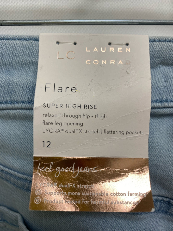 NWT Lauren Conrad Size 12 Pale Denim Flared Ladies Jeans