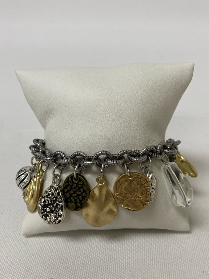 Silver Color Gold Color Charms Bracelet