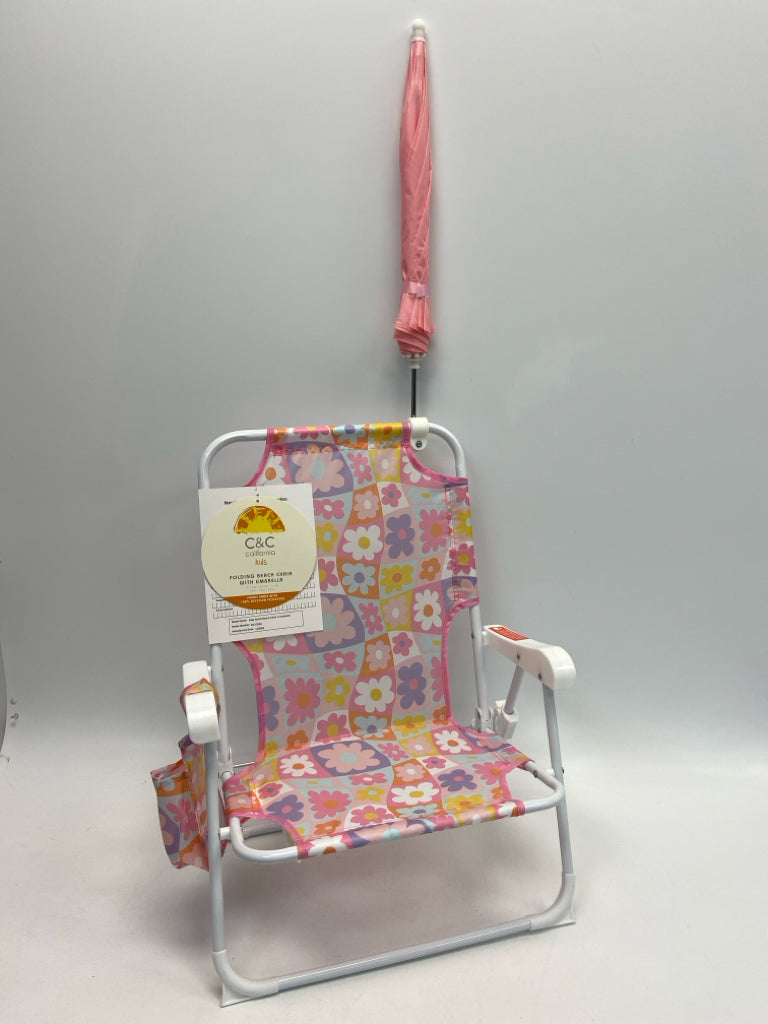 NWT Pink Multi Color Flowers Kids Misc Room