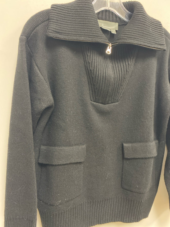 Anthropologie Size XS Black Quarter Zip Ladies Sweater