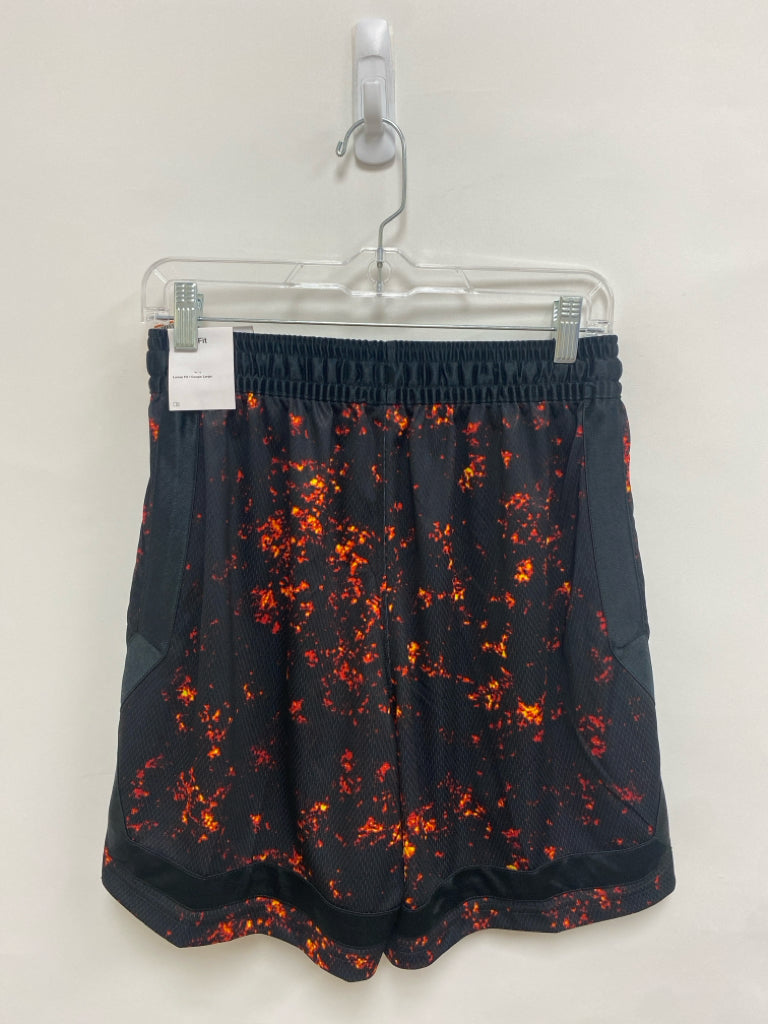NWT Nike Size S Black Red/Yellow Speckles Athletic Shorts