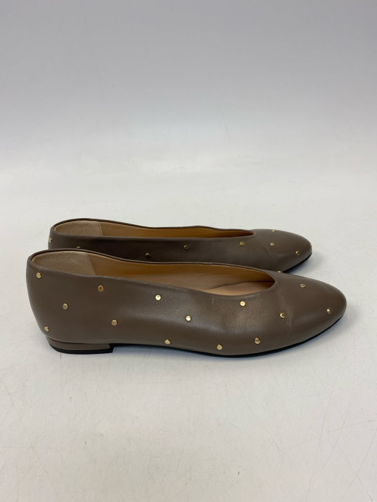 fs/ny US Shoe Size 6.5 Taupe Studded Flats