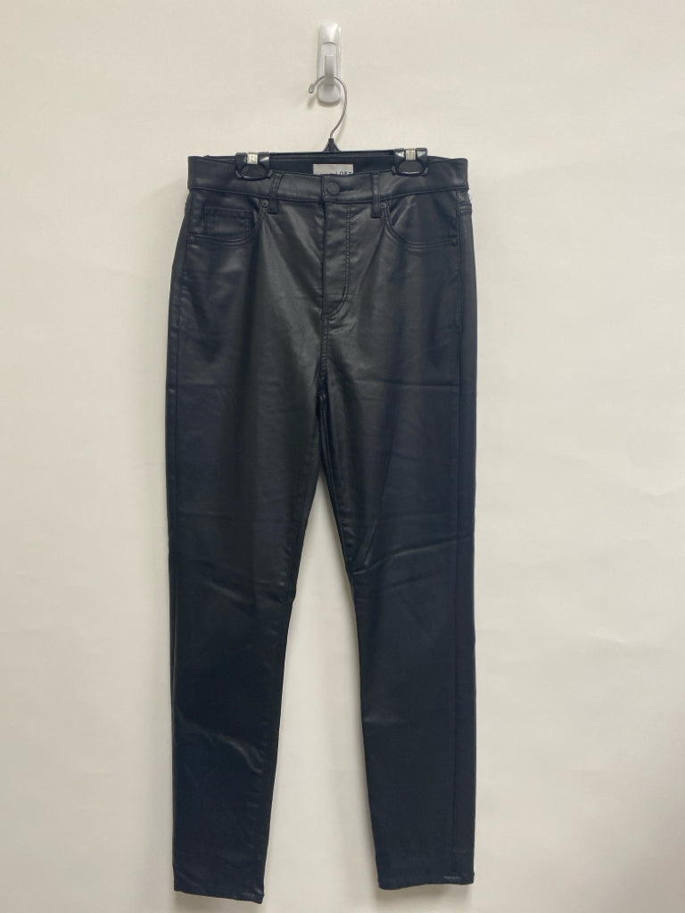 LOFT Size 4 Black Faux Leather Ladies Pants