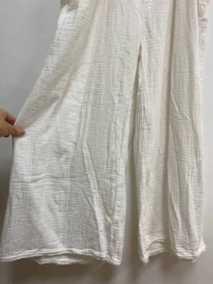 Anthropologie Size XS White Sleeveless Gauze Ladies 2pc Pant Set