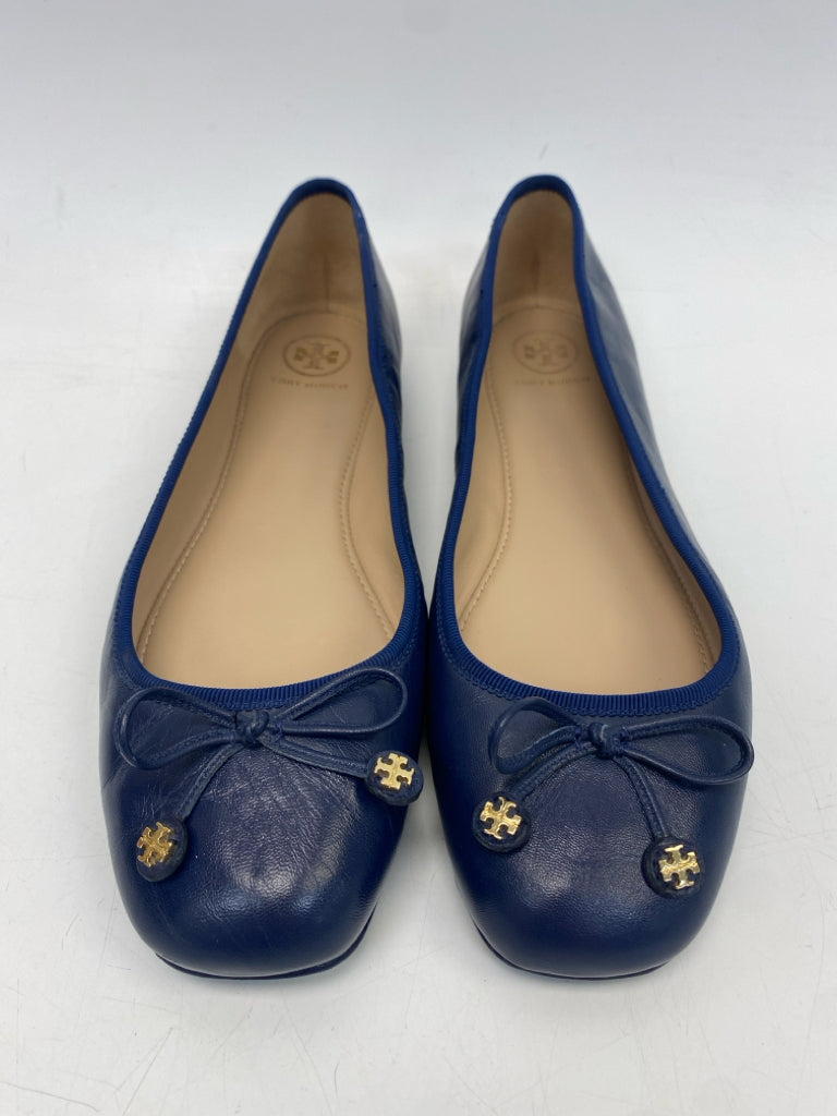 Tory Burch  Size 9 Dark Blue Bow(s) Flats