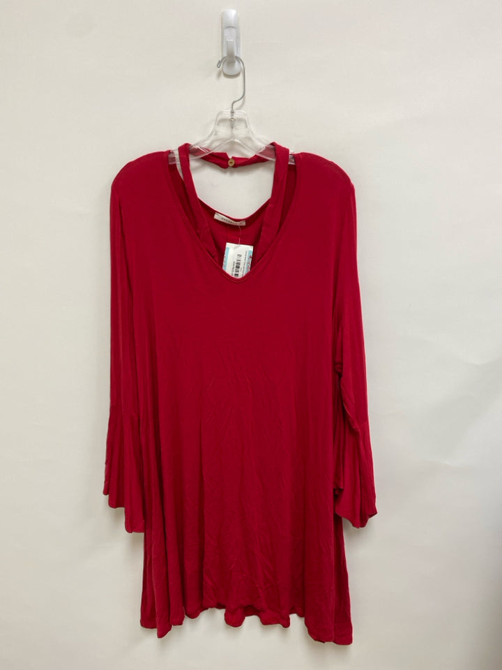 NWT  SIZE  3X Red Halter Plus Size Top