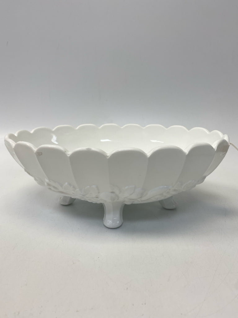 White Fruit Glass Bowl(s)