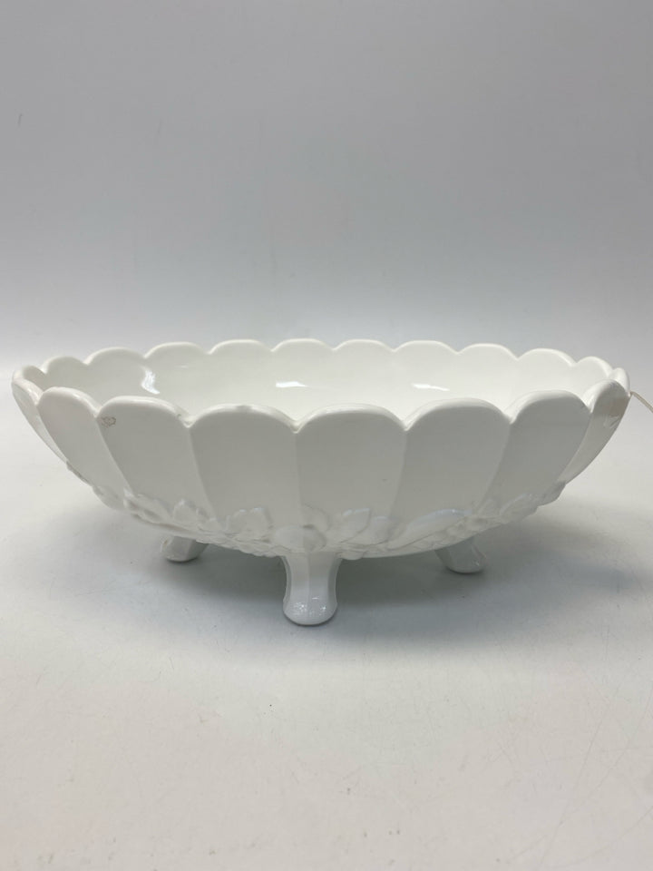 White Fruit Glass Bowl(s)