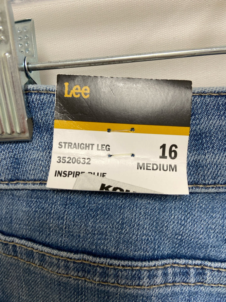 NWT Lee  SIZE  16 Faded Blue Plus Size Jeans