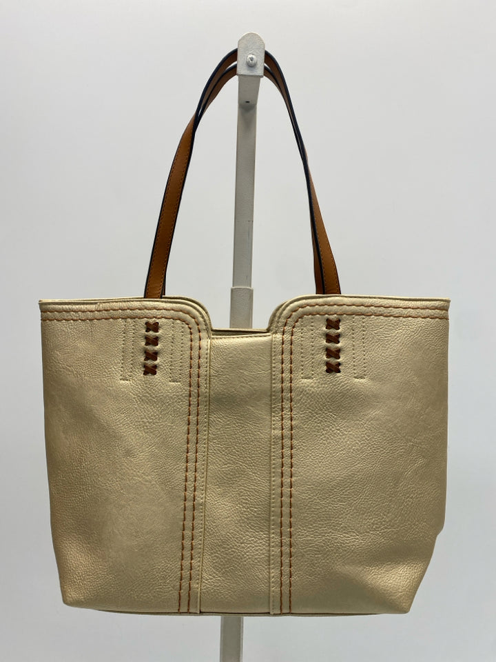 Montana West Gold Brown Handbag